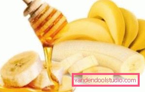 maska za suhe lase z medom in bananami Obnavljanje suhih las z maskami