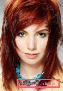 Haircut Aurora za srednje dlake Ženska frizura Aurora na različnih dolžinah las